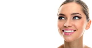 cosmetic dental patient after procedure