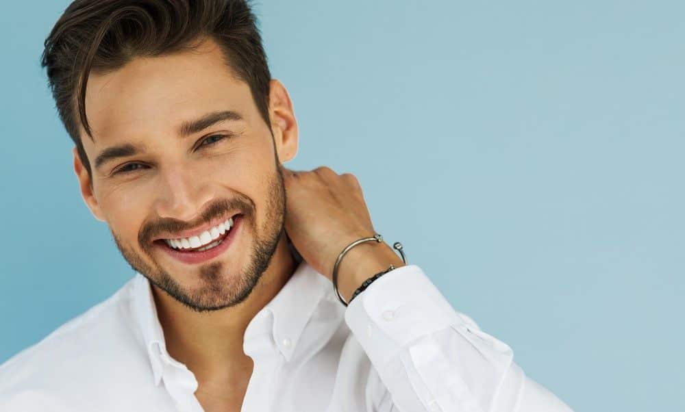 Young man is getting a full mouth reconstruction in Long Beach
