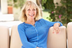 Happy dental patient after a smile makeover in Long Beach, CA