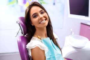 Young woman having restoration treatment in Long Beach, CA